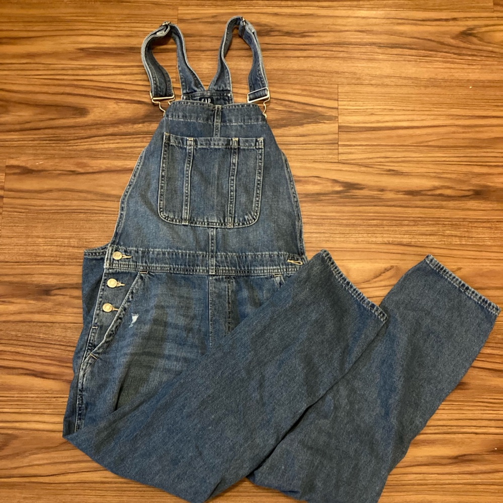 GAP Distressed Overalls